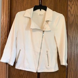 Cream colored cross jacket